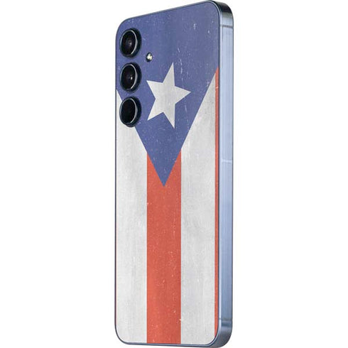 Puerto Rico Flag Distressed Galaxy A35 5G Skin